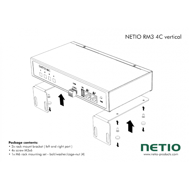 NETIO RM3 4C vertical
